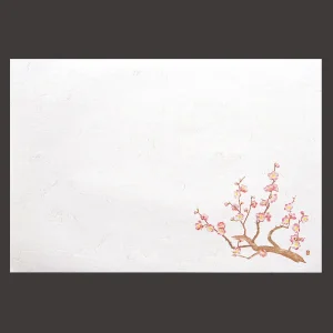 尺5雲竜和紙懐石まっと 四季 梅  (100枚入)  (W65182)