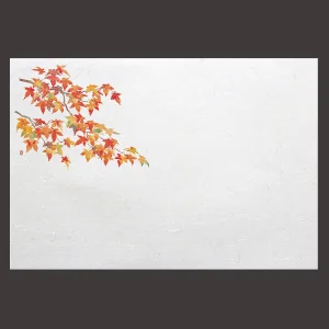 尺5雲竜和紙懐石まっと 四季 紅葉  (100枚入)  (W65185)