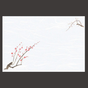尺3雲竜和紙懐石まっと 枯淡 梅  (100枚入)  (W65200)