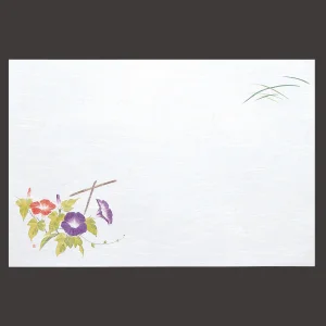 尺3雲竜和紙懐石まっと 枯淡 朝顔  (100枚入)  (W65203)