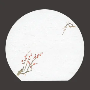尺3半月雲竜和紙懐石まっと 枯淡 梅  (100枚入)  (W65210)