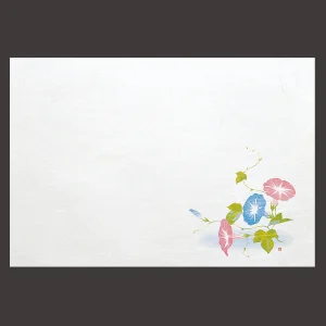 尺5雲竜和紙懐石まっと 四季 朝顔  (100枚入)  (W65332)