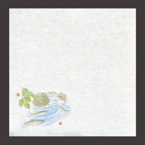 新・濡れ奉書紙 鮎  (100枚入)  (W65394)
