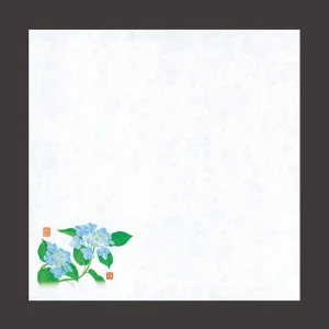 四季耐油天紙 (小) 紫陽花 (100枚入)  (W65480)