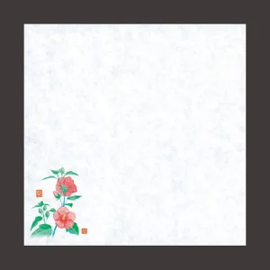 四季耐油天紙 (小) 芙蓉 (100枚入)  (W65481)