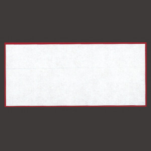 貼り合わせ 紅白懐敷 長角(小) (100組入)  (W65762)