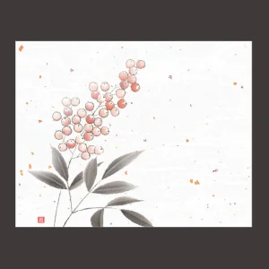4x5寸花風情 南天  (100枚入)  (W65974)