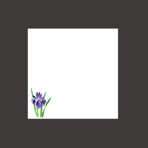 ミニ耐油天紙 菖蒲 (100枚入)  (W66356)