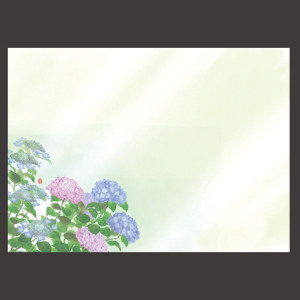 尺3四季彩まっと 花雅(はなみやび) 紫陽花  (100枚入)  (W66454)
