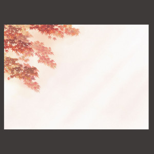 尺3四季彩まっと 花雅(はなみやび) 赤もみじ  (100枚入)  (W66457)
