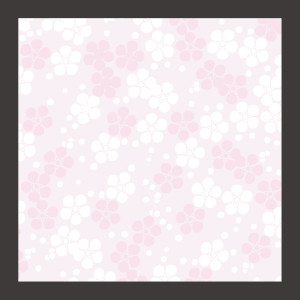 4寸花小紋敷紙 うめ  (100枚入)  (W66498)