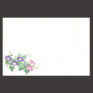 尺3四季彩まっと 花便り 朝顔  (100枚入)  (W66629)