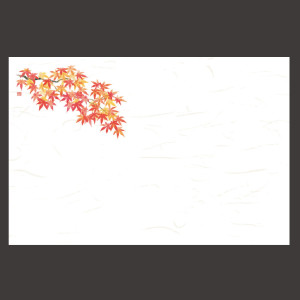 尺3四季彩まっと 花便り 赤もみじ  (100枚入)  (W66631)