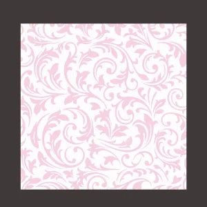 両面ラミ 唐草紋敷紙(ピンク) 7.5cm (100枚入)  (W66914)