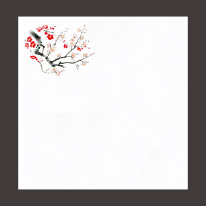 花宴耐油天紙 梅 4寸 (100枚入)  (W68603)