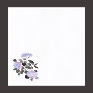 花宴耐油天紙 紫陽花 4寸 (100枚入)  (W68611)