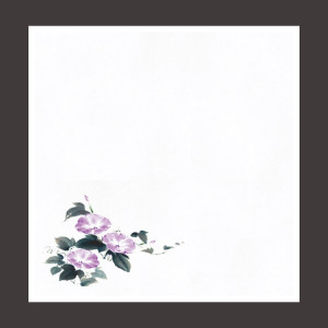 花宴耐油天紙 朝顔 4寸 (100枚入)  (W68613)