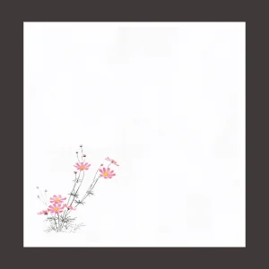 花宴耐油天紙 こすもす 4寸 (100枚入)  (W68615)