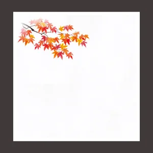花宴耐油天紙 赤もみじ 4寸 (100枚入)  (W68617)