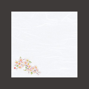 4寸四季彩雲竜敷紙 桜  (100枚入)  (W68805)
