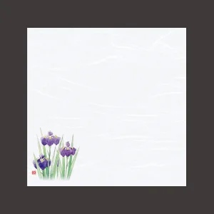 4寸四季彩雲竜敷紙 菖蒲  (100枚入)  (W68811)