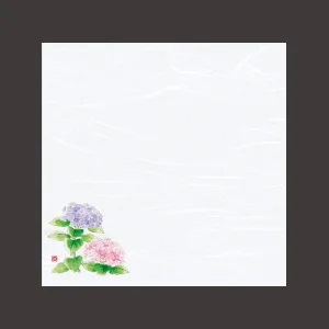 4寸四季彩雲竜敷紙 紫陽花  (100枚入)  (W68813)
