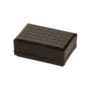 柿渋紙貼り 多用途箱 名刺サイズ  黒  (W42960)