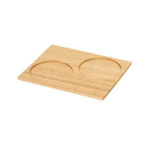 DS・ Tools Tray  正角 カップトレイ 2穴 タモクリア  (W49137)