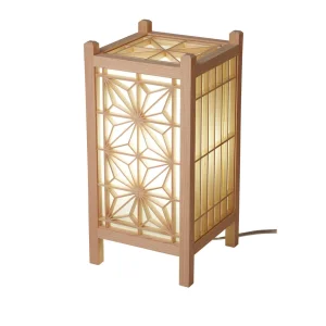 組子・格子 合わせ行灯  ひのき染色 大  (W50986)