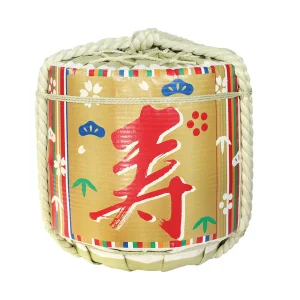 かざり 祝 菰樽  寿 五色瀧縞  (W56680)