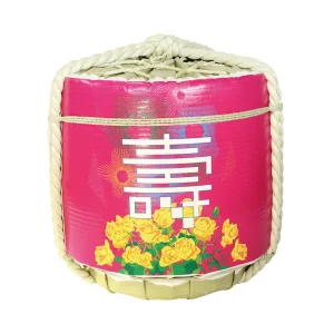 かざり 祝 菰樽  祝  花飾り  (W56686)