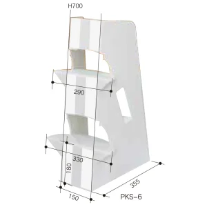 大型プラ段スタンド(プラスチック段ボール製ボード立て)