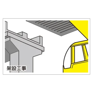 作業予定マグネット板 架設工事 (301-74)