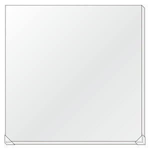 工事名看板無地セット サイズ:1100×1100mm (302-29)