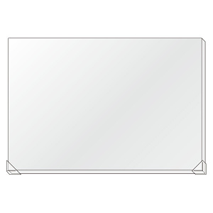 工事名看板無地セット サイズ:750×1100mm (302-39)