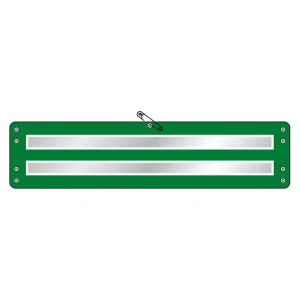 高輝度反射腕章 二本線  90×380 (366-91A)