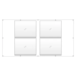 フェンスポケット 400×500標識4枚用 (383-761)