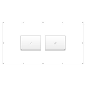 フェンスポケット A3用紙2枚用 (383-771)