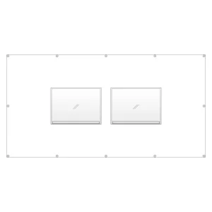 フェンスポケット A3用紙2枚用 (383-771)