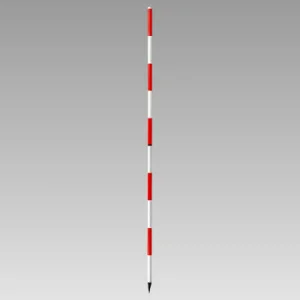 測量用品 木製・直ポール (2m) (388-57)