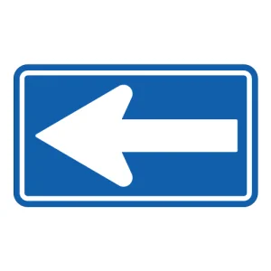 道路用標識（仮設用）矢印　←　青 (395-421)