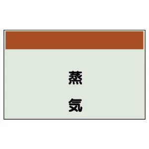 配管識別シート(中)　250×700 蒸気 (405-09)