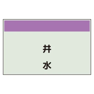 配管識別シート(中)　250×700 井水 (405-48)