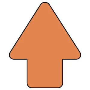 矢印ステッカー　10枚一組 うすい黄赤 (456-06)