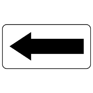 矢印ステッカー　10枚1組 黒 (458-01)