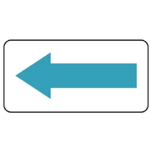 矢印ステッカー　10枚1組 水色 (458-07)