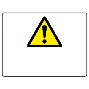 ヨコ型 危険標識 225×300 危険マークのみ1 エコボード (804-59B)