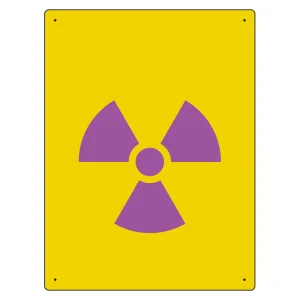 放射能標識 エコユニボード 400×300 放射能マーク(大) (817-47A)