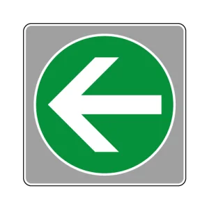 フロアカーペット用標識 矢印 大 緑 (819-575)