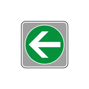 フロアカーペット用標識 矢印 小 緑 (819-585)